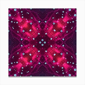 Violet Flower Abstraction Canvas Print