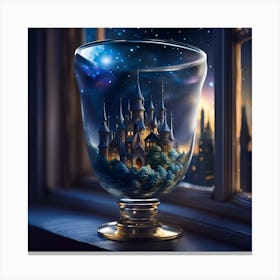 Castle In A Glass Canvas Print