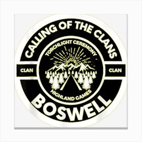 Boswell Scottish Torch Light Ceremony Highland Games Canvas Print