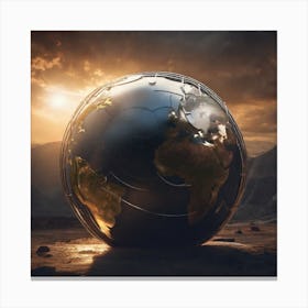 Earth Stock Videos & Royalty-Free Footage Canvas Print