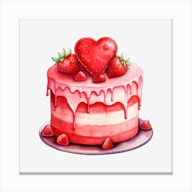 Strawberry Cake 14 Canvas Print