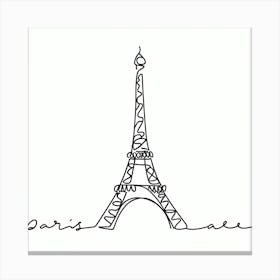 Paris Eiffel Tower 24 Canvas Print