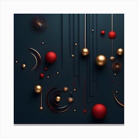 Christmass Abstract 009 Canvas Print