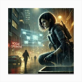 Rogue Operative Episode1 Zoya Nightshade 1024x1024 Canvas Print