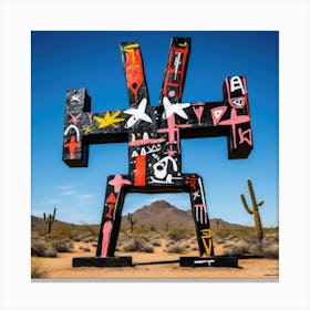 Saguaro Cross Canvas Print