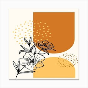 Abstract Flower Canvas Print