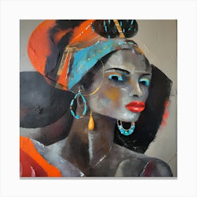 African Woman Canvas Print