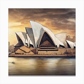 Stunning View Of The Sydney Opera House (2) Canvas Print