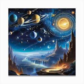 Space And Planets Canvas Print