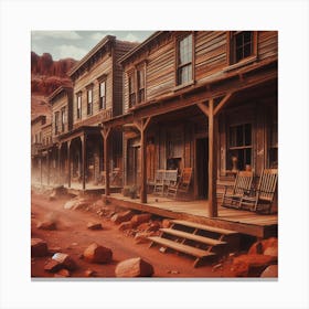 Old West Town 2 Canvas Print