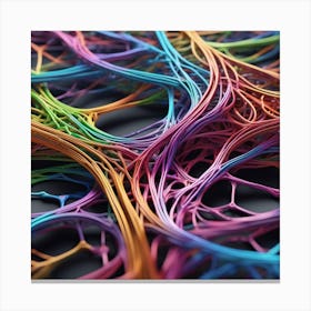 Colorful Wires 45 Canvas Print