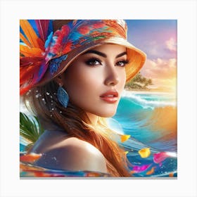 Hawaiian Girl 1 Canvas Print