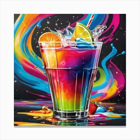 Rainbow Drink Canvas Print