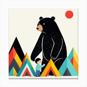 Bear In The Mountains 9 Canvas Print