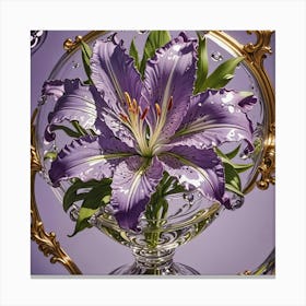 Purple Lily Canvas Print