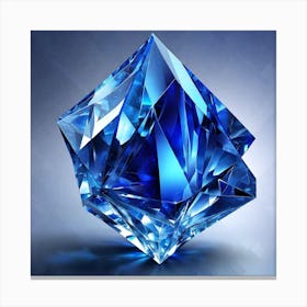 Blue Diamond 6 Canvas Print