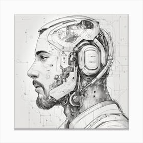 Futuristic Man 1 Canvas Print