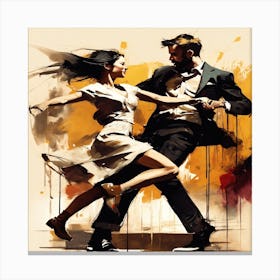 Tango Dancers Canvas Print