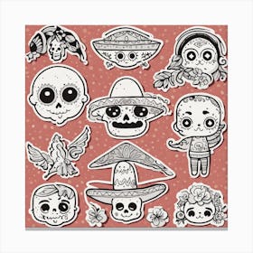 Day Of The Dead 22 Canvas Print