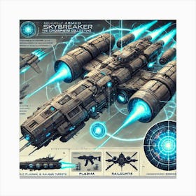 Ionosphere Skybreaker Key Features Converted Canvas Print