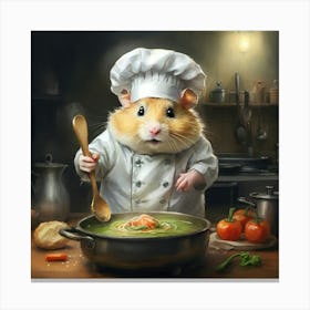 Chef Hamster 6 Canvas Print