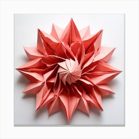 Origami Flower Canvas Print