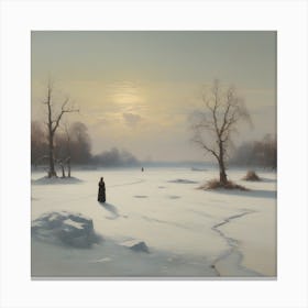 Winter follows Canvas Print