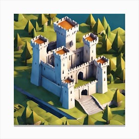 Castle In The Forest 5 Canvas Print