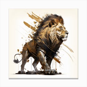 Lion Painting Canvas Print