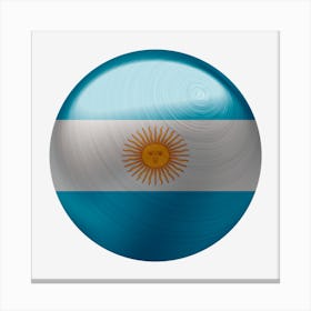 Argentina Flag Country Nation Canvas Print