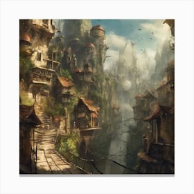 Fantasy City 55 Canvas Print