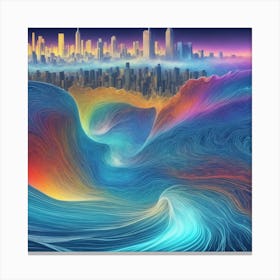 Abstract Cityscape Canvas Print