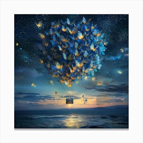 Butterflies In The Sky Canvas Print