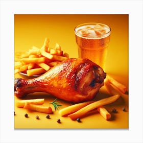 Chicken Food Restaurant25 Canvas Print