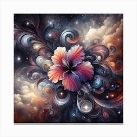 Abstract Flower Painting Canvas Print