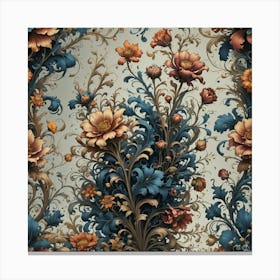 Floral Wallpaper 2 Canvas Print