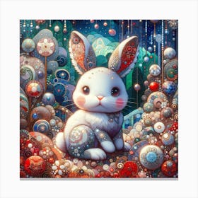 Rabbit In The Forest Canvas Print