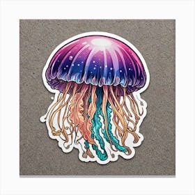 Sticker Of Jellyfish 2992549218(1) Canvas Print