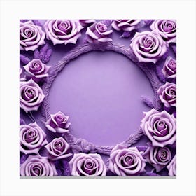 Purple Roses Background 1 Canvas Print