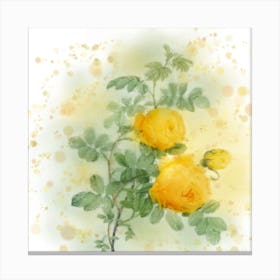 Yellow Roses Canvas Print