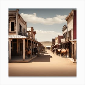 Old West Town 21 Canvas Print