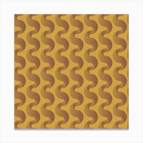 Brown Retro Pattern 04 Canvas Print