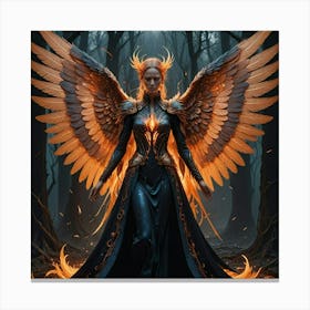 Angel Of Fire 1 Canvas Print