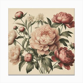 Pink Peonies 2 Canvas Print