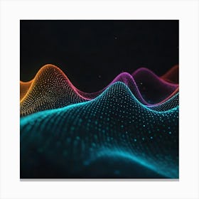 Abstract Wave Pattern 9 Canvas Print