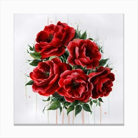 Red Roses 10 Canvas Print