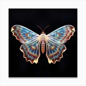 Moth made of Light 1 Canvas Print