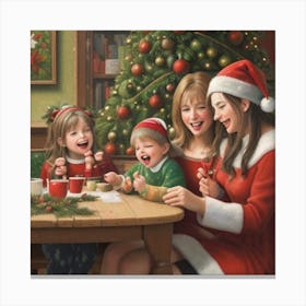 Family Christmas Canvas Print