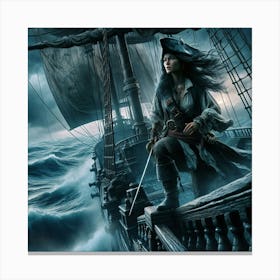 Female Pirate Canvas Print