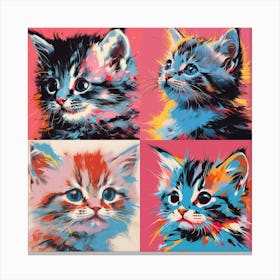 Pop Kittens Canvas Print